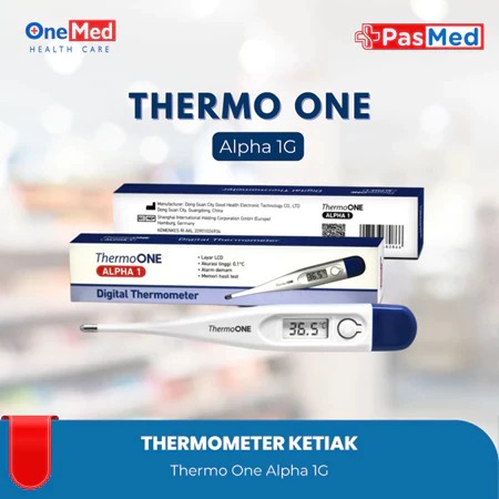 OneMed ThermoOne Alpha 1 Biru/ Thermometer Digital - PASMED