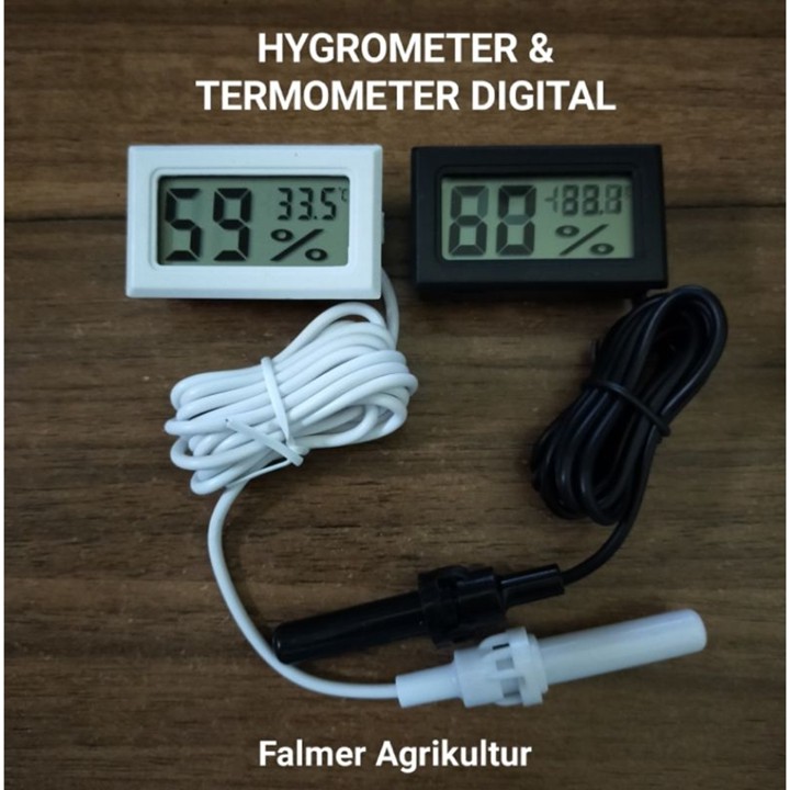 HYGROMETER DAN TERMOMETER MINI DIGITAL With Probe