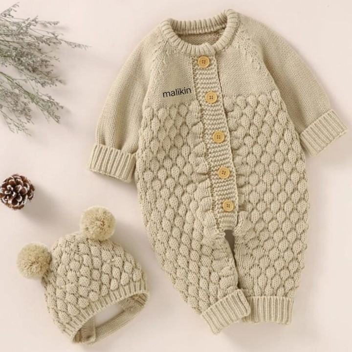 JUMPER BAYI SET KUPLUK UNISEX 0-9 BULAN / ROMPER BAYI PEREMP