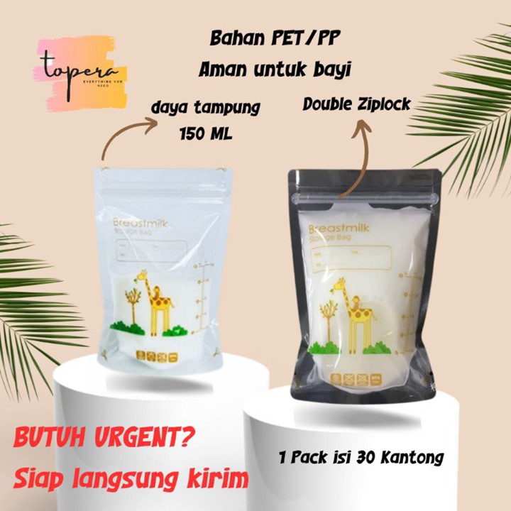 Kantong Asi 150 ml 1 pcs dan 30pcs plastik asi double ziploc