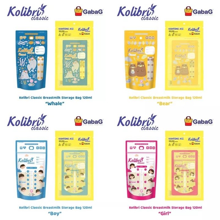 Gabag Kantong Asi Classic 120 ml (GBC120) | Breast milk 120 