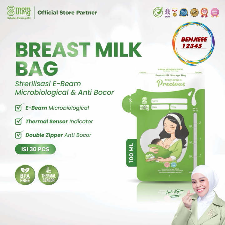 MOM UUNG KANTONG ASI Pre-Sterilized breastmilk bag kantong a