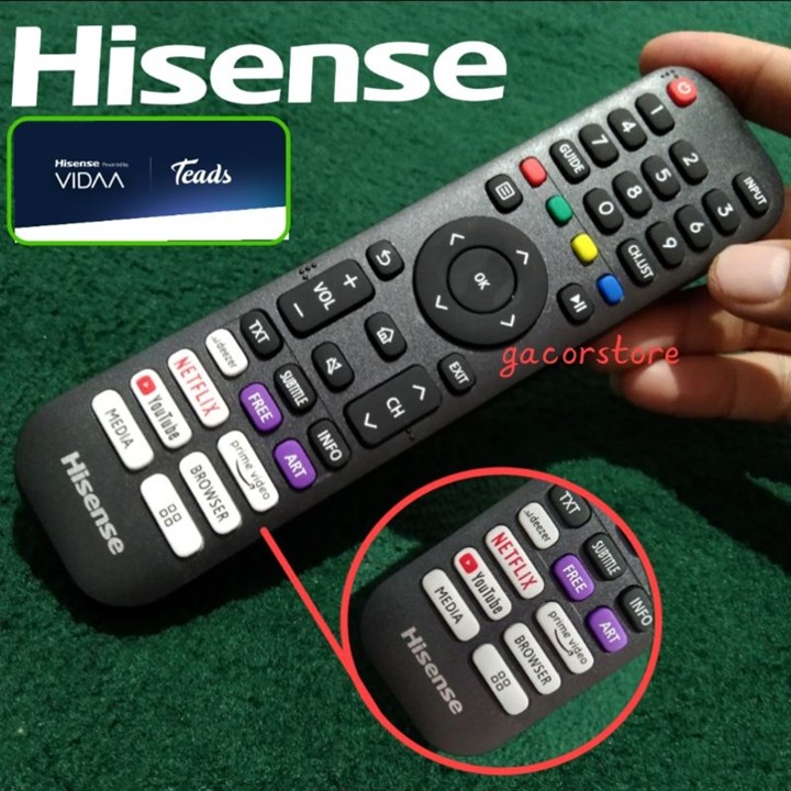 K remot HISENSE vidaa vida smart E4 E5 E6K 32A4h 32E4H SERIE