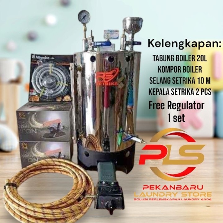 Raja Setrika Uap Boiler, Setrika Uap Laundry, Setrika Uap Mu