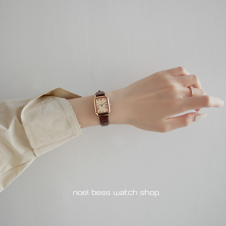 GEDI VINTAGE Jam Tangan Wanita Korea Strap LEATHER Analog Fa