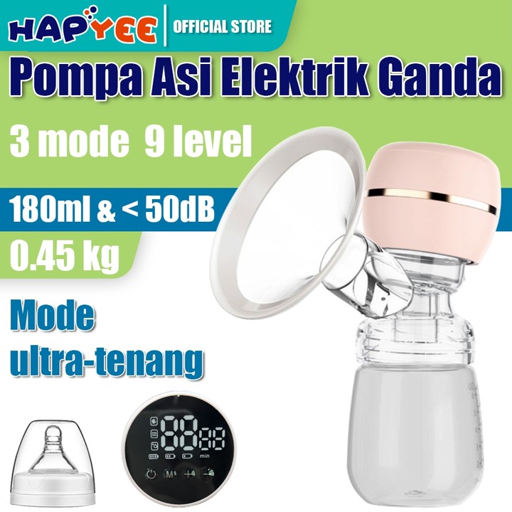 HAPYEE Pompa Asi Electric Portable Tanpa Rasa Sakit Painless