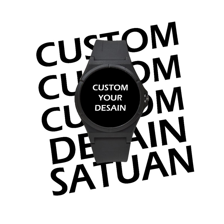 Jam Tangan Pria Wanita Custom Bebas Desain