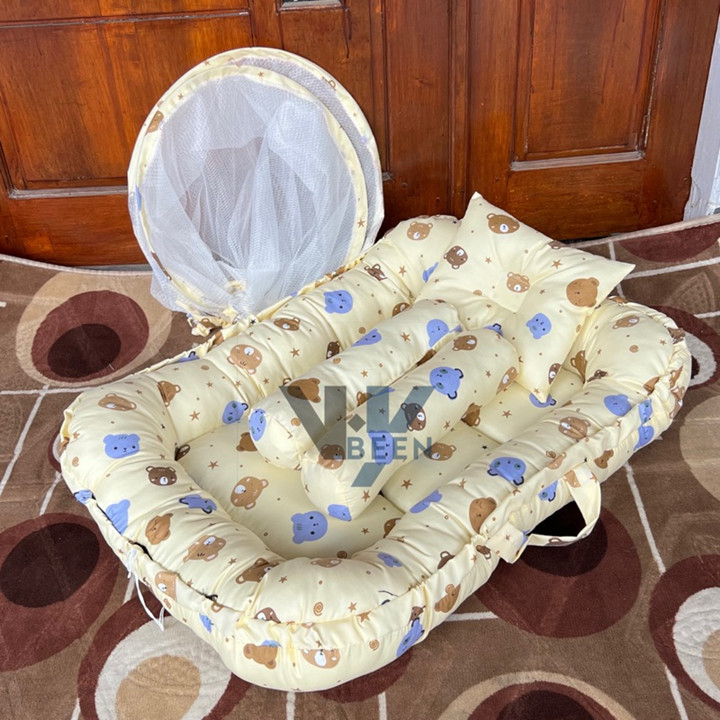 Kasur Bayi Kelambu Lepas Pasang Baby Nest Set Kasur Bayi Ser