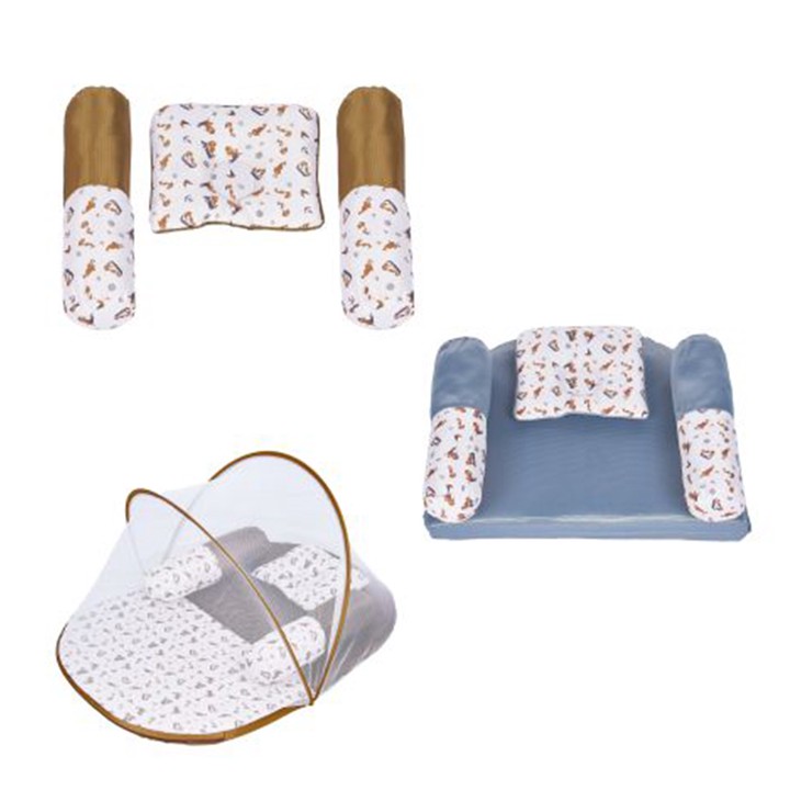 Cintaka Kasur Bayi Lipat Seri Seal Print + Kelambu - TCK2641