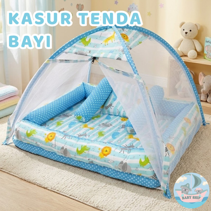 Kasur Bayi Kelambu Tenda / Tempat Tidur Bayi Set Bantal Guli