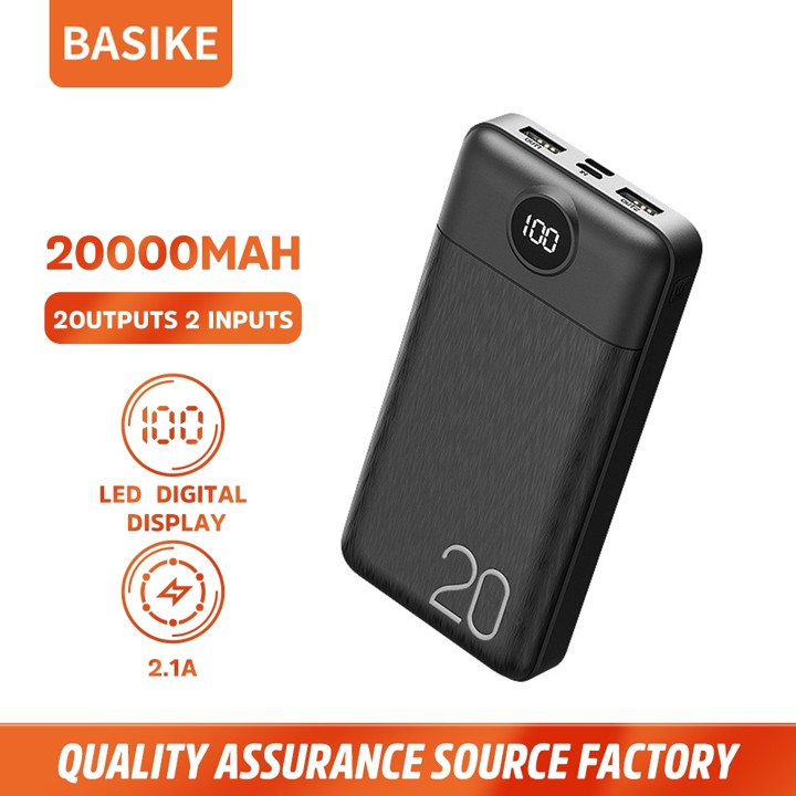 (HOT)BASIKE Powerbank Fast Charging 20000 mAh Real Capacity 