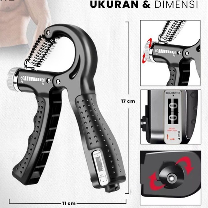 BISA COD Handgrip Hand Grip 10-60 kg Alat bantu fitness Otot