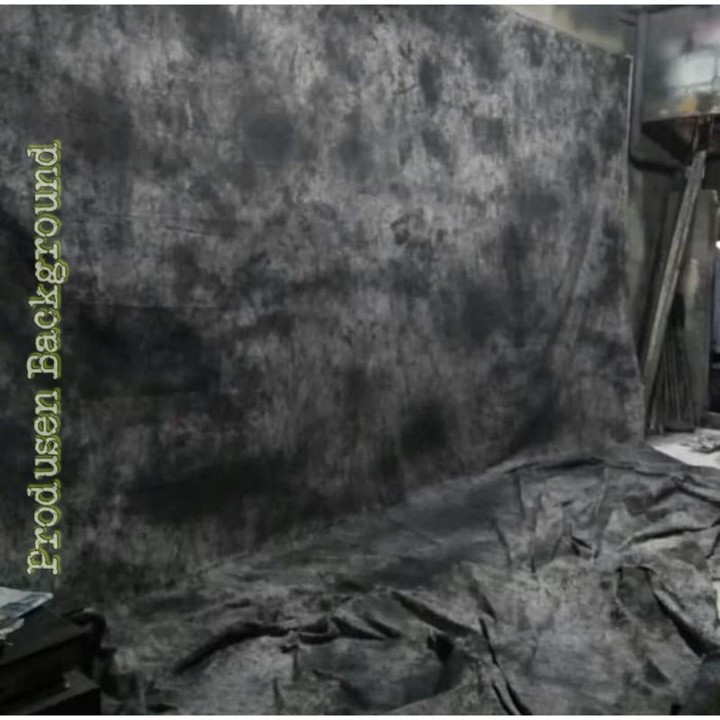 Kain Background Abstrak Abu Gelap 3x6m terbesar