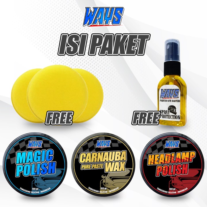 PAKET COATING DETAILING PERAWATAN PENGKILAP BODY CAT MOBIL M