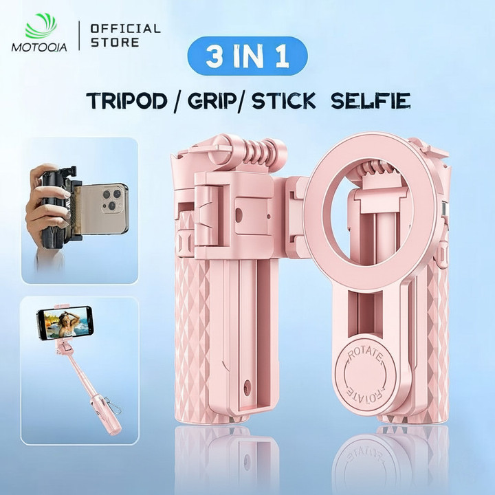 MOTOQIA 42CM Tongsis Tripod selfie stick tripod dengan Magne