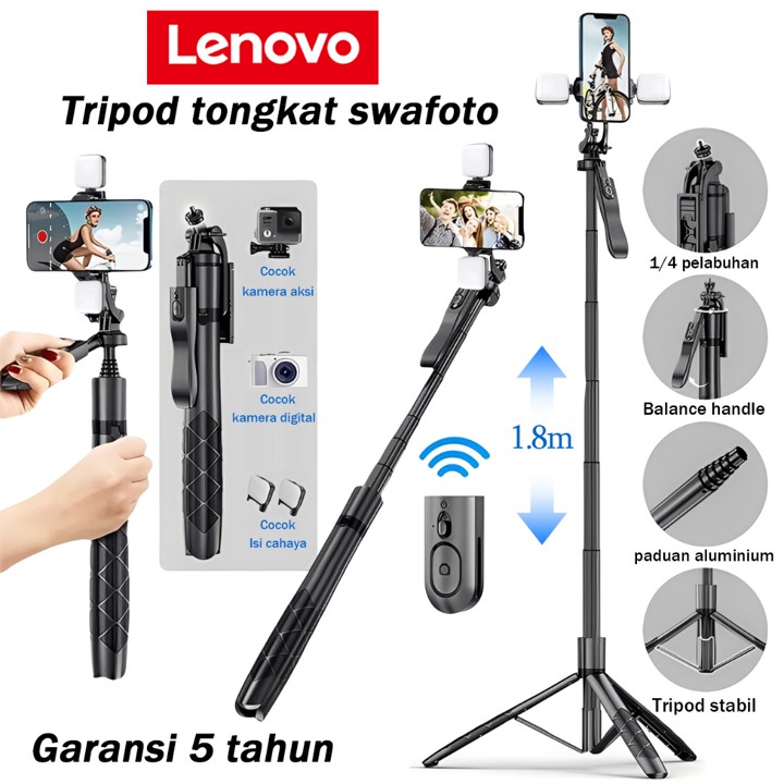 Garansi 5 tahun 180CM Tongsis Tripod Handphone Bluetooth Rem