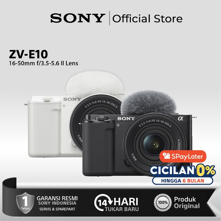 Sony ZV E10 Sony ZVE10 Mirrorless Camera Kit 16-50mm f3.5-5.