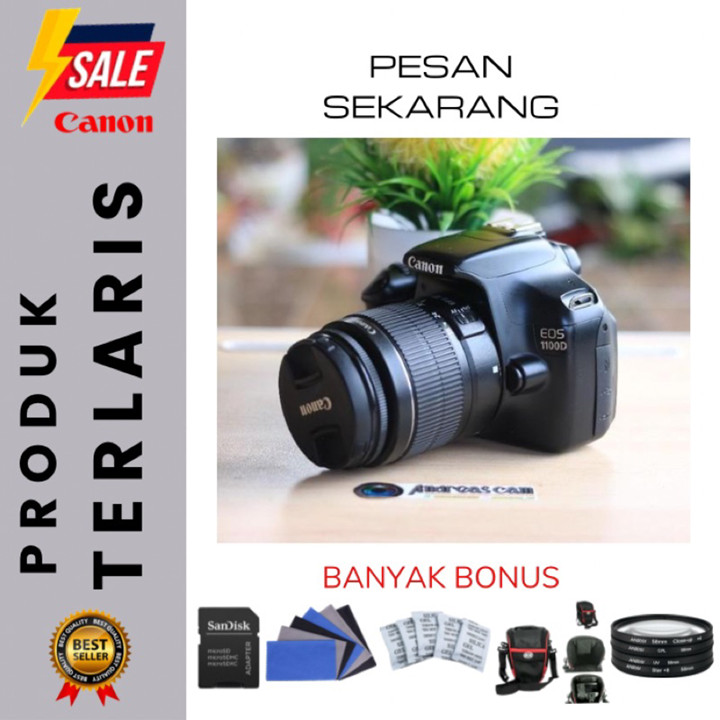 CANON EOS 1100D MULUS COCOK BANGET UNTUK PEMULA BANYAK BONUS