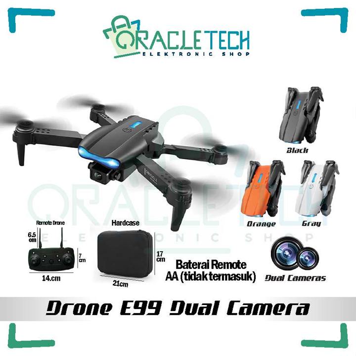 Drone E99pro Dual Camera Video Ultra HD Smart  Baterai 1800m