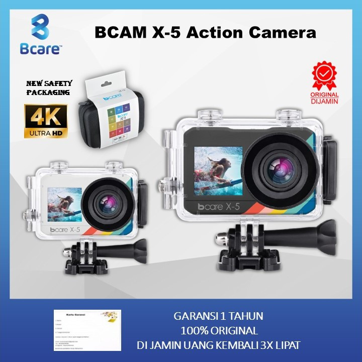 Bcare BCam X-5 Action Camera WiFi 16 MP Dual Screen Ultra HD