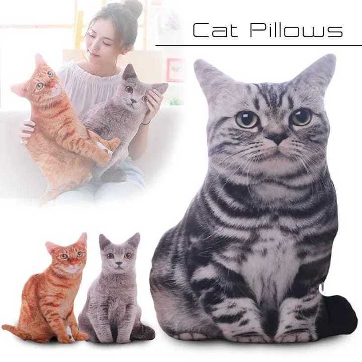 ( Vimart ) Bantal boneka kucing 3D Boneka Bantal Kucing Lucu