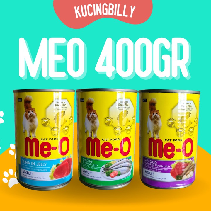 Makanan kucing basah - Meo kaleng 400gr