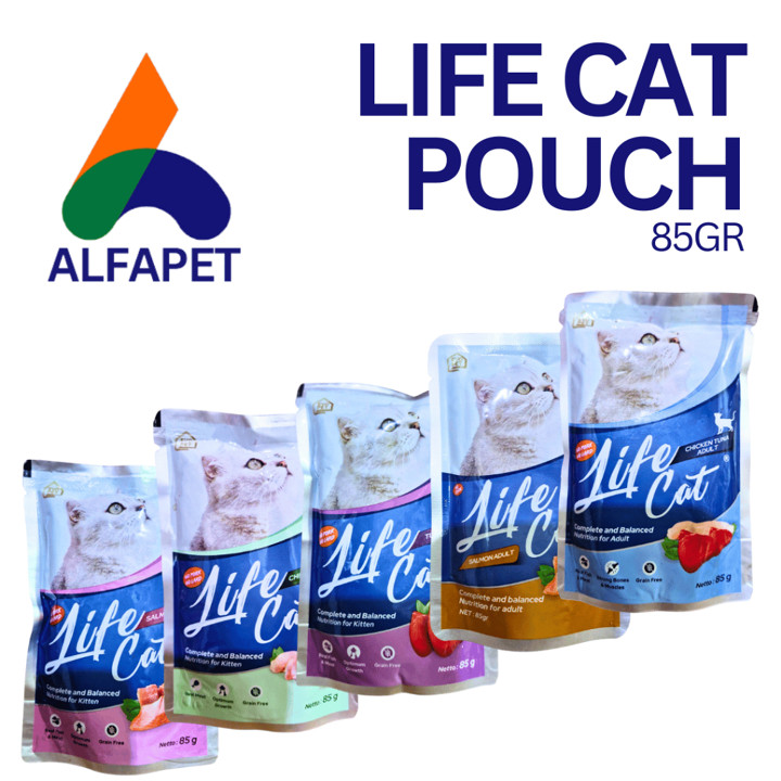 Life cat pouch 85gr makanan kucing basah