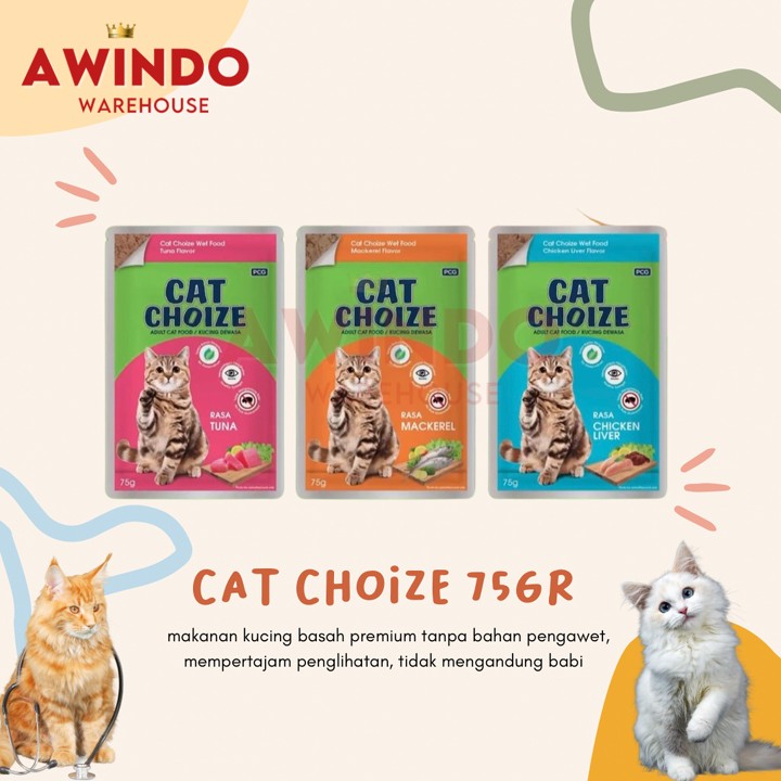 CECEP - Cat Choize Pouch 75gr Makanan Kucing Basah Cat Wetfo