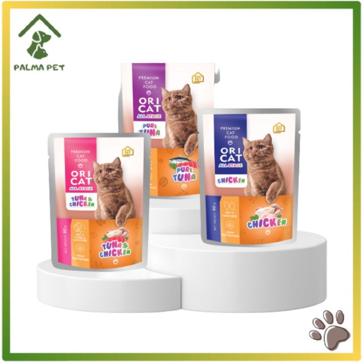 ORICAT POUCH 80G - Oricat All Stage - Makanan Kucing murah O