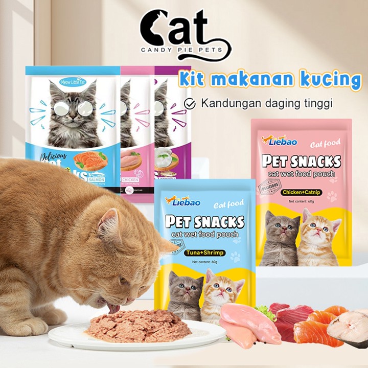 Makanan Kucing Basah 85g Cat Wet Food Makanan Basah Anjing