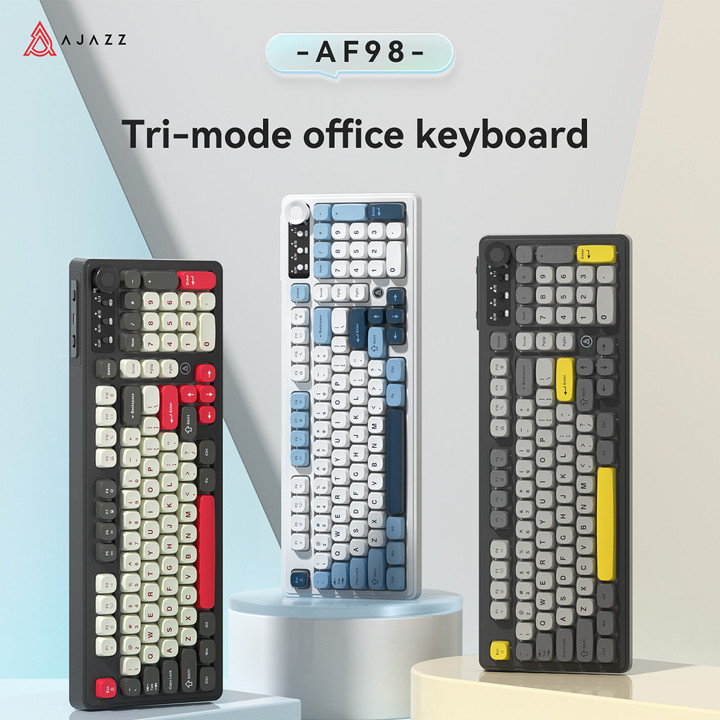 Ajazz AF98 Wired / Wireless Mechanical Feel Membrane Keyboar