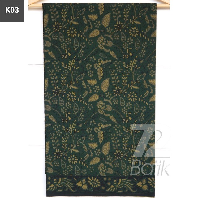 KAIN BATIK PREMIUM Bahan Katun Motif Kembang Setaman Warna H