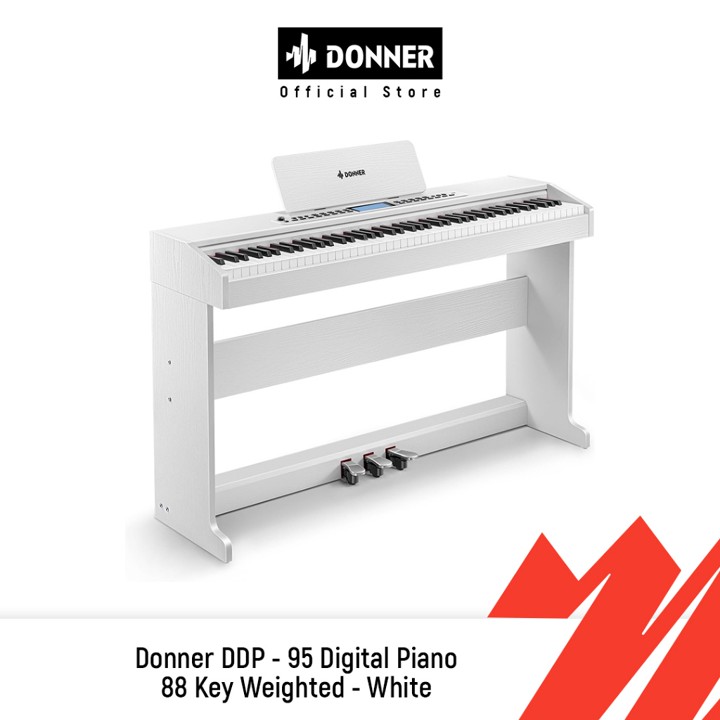 Donner DDP - 95 Digital Piano 88 Key Weighted - White
