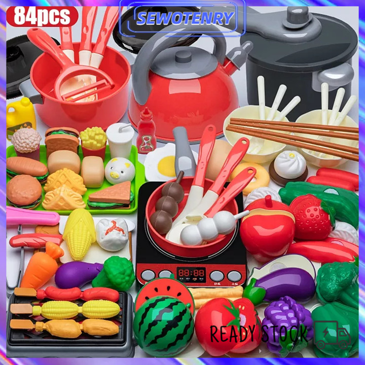【COD】84pcs/61pcs Mainan Dapur Anak Kitchen Set Masak masakan