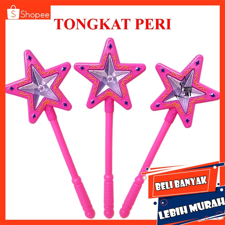 MAINAN ANAK PEREMPUAN TONGKAT PERI BISA MENYALA