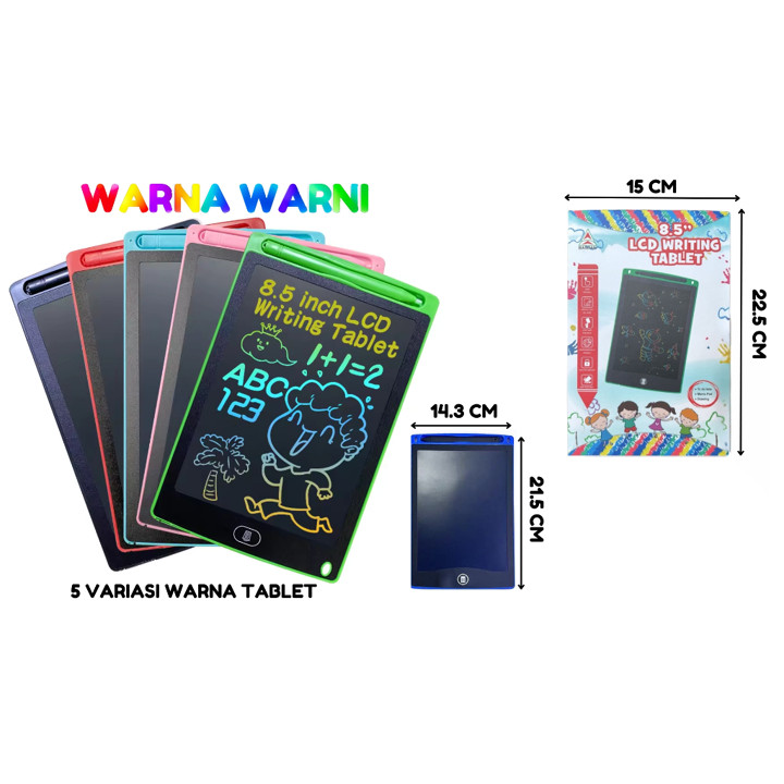 Toy Studio Mainan Anak LCD Writing Tablet 8.5" Papan Tulis W