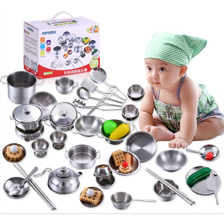 [LOGU] Mainan masak-masak stainless anak, Mainan perlengkapa