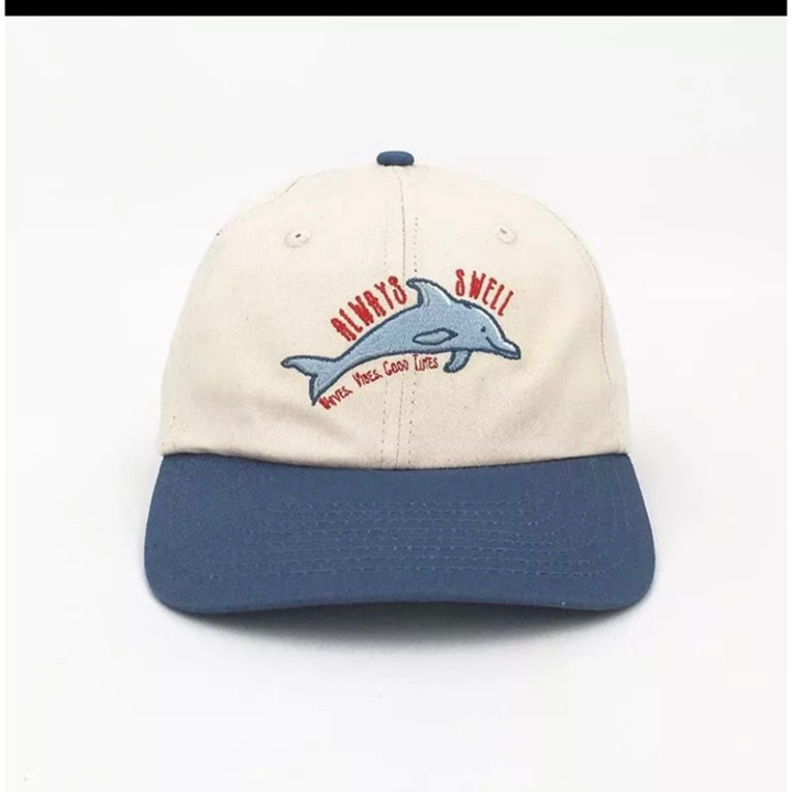 TOPI BASEBALL PRIA DAN WANITA BORDIR HIU Bisa COD