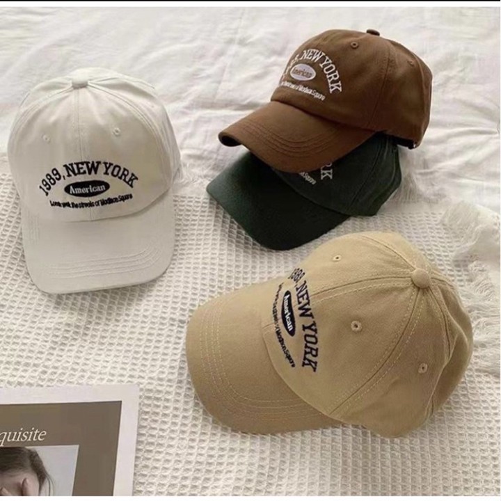 COD-Topi Baseball Pria Wanita cap material Bordir 1989 New Y