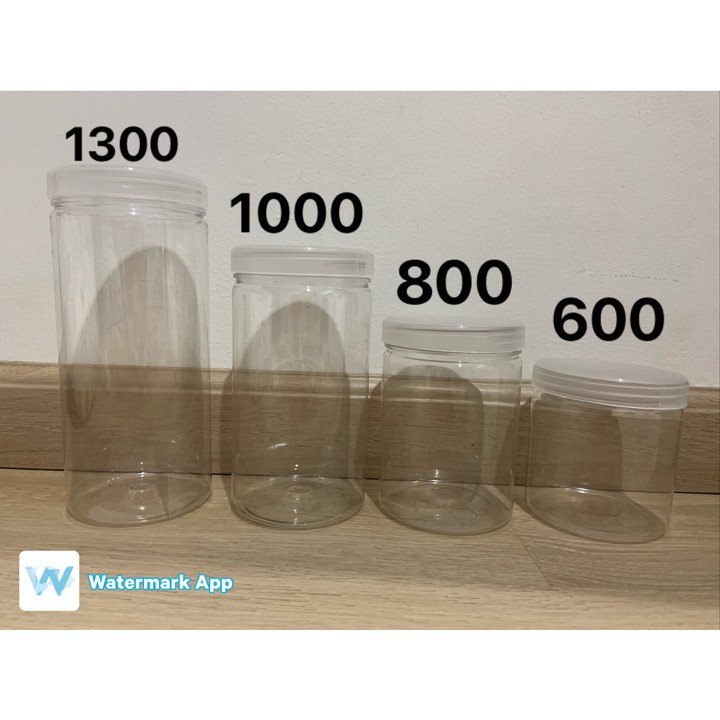 Toples Tabung SILINDER PLASTIK 400 ml 500 ml 600 ml 800 ml 1