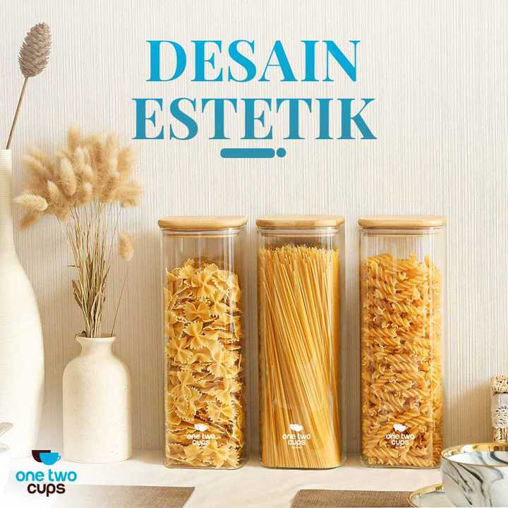 Toples Kaca Wadah Tempat Penyimpanan Makanan Serbaguna Kedap