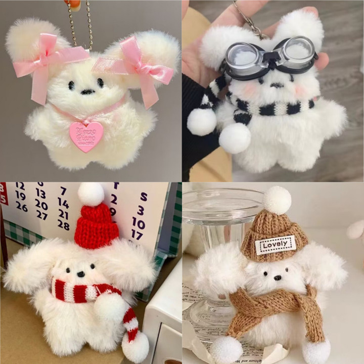 Ready-Gantungan Kunci Boneka Lucu Keychain Boneka Kelinci Bu