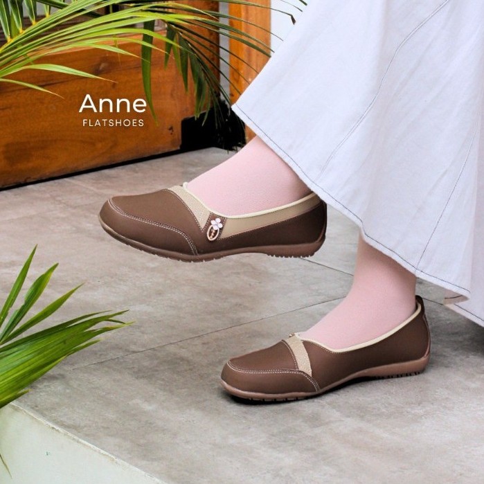 ONE LOVE ANNE FLATSHOES - SEPATU BALET FLAT TANPA HAK ANTI SLIP ESTETIK SIZE JUMBO