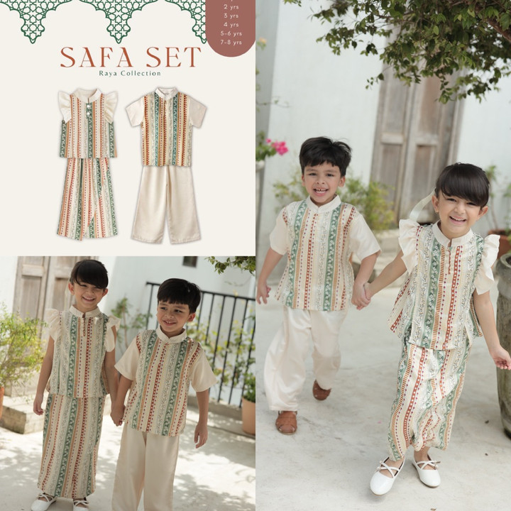 Bell&Bo SAFA SET Raya Baju Lebaran Couple 1-8thn