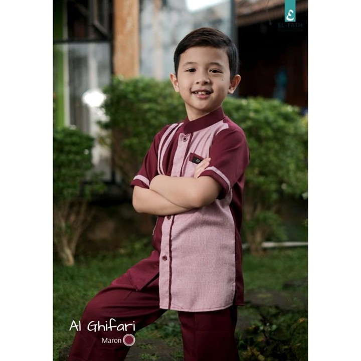Setelan Anak Al-Ghifari (By El-Fath) || Koko Muslim Anak Lak