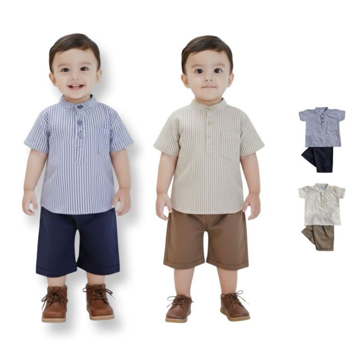 Abilkyo - OMAR SET - Setelan Anak / Baju Anak / Kemeja Anak 