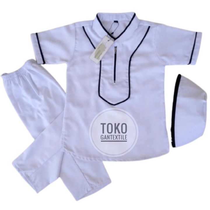 Setelan Baju koko muslim anak model list