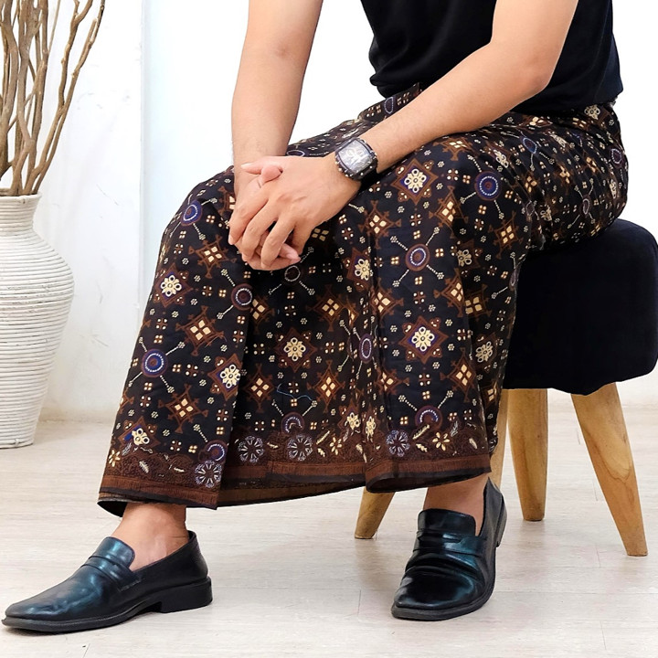 Sarung Batik Pria Premium Motif Lasem Pekalongan Santri Dewa