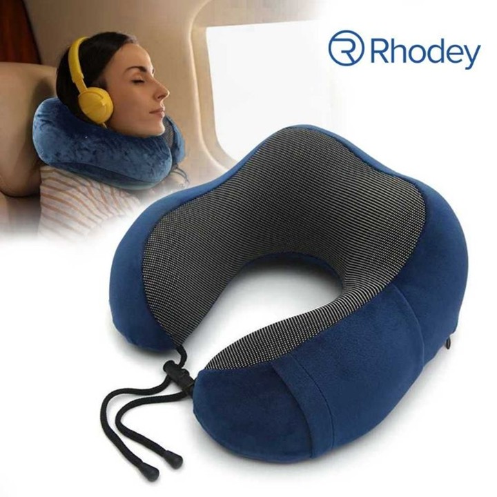 Bantal Leher U shape Foldable Travel Neck Pillow