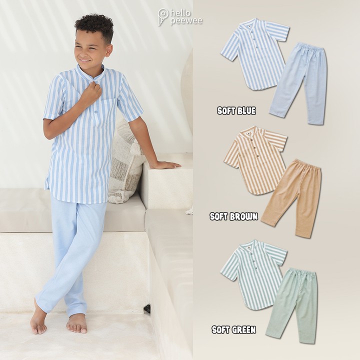 Peewee Setelan Koko Anak Set Kurta Anak Set Kemko Anak Salur